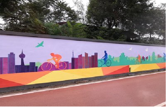 咸阳墙体彩绘-围墙