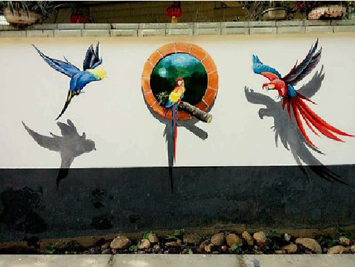 咸阳视觉错位-3D墙绘设计