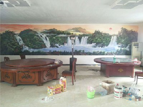 咸阳墙绘-写实风景