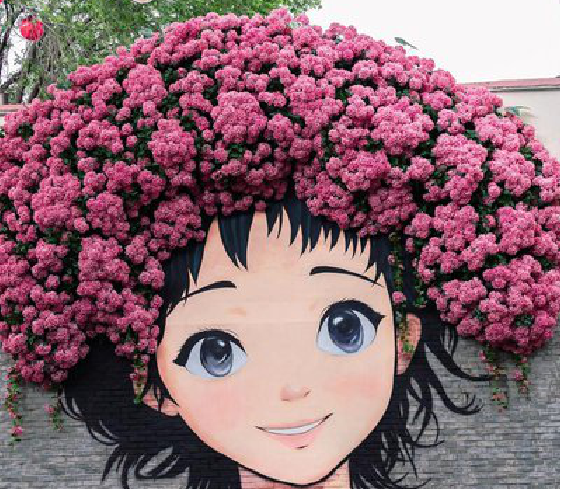 咸阳墙体彩绘-网红墙打卡