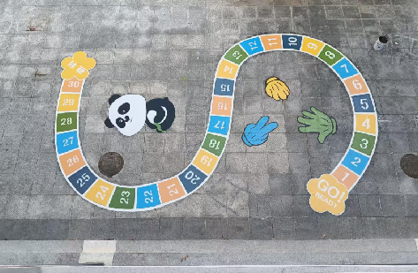 咸阳地面游戏彩绘