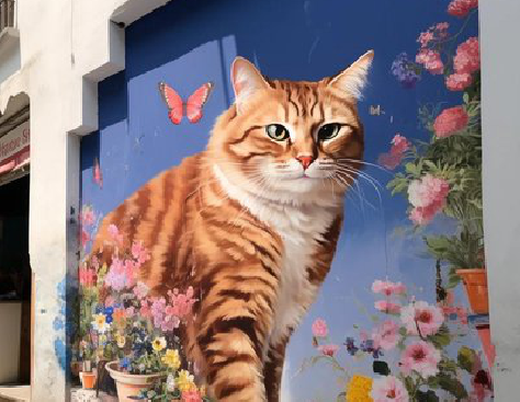 咸阳自己绘制有个性的手绘墙