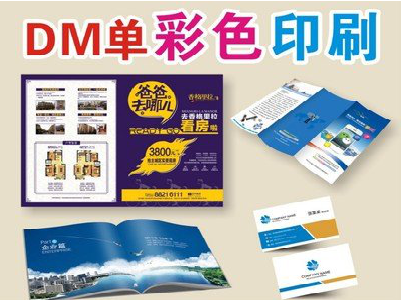 咸阳单页印刷,色彩搭配简单。