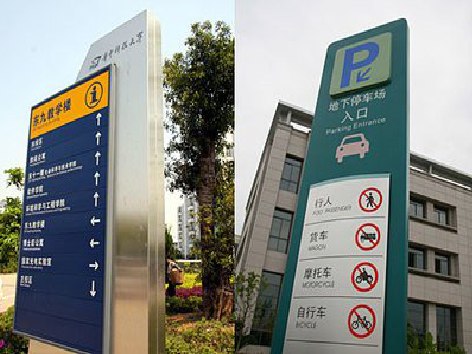 咸阳导向标识的设计作用。